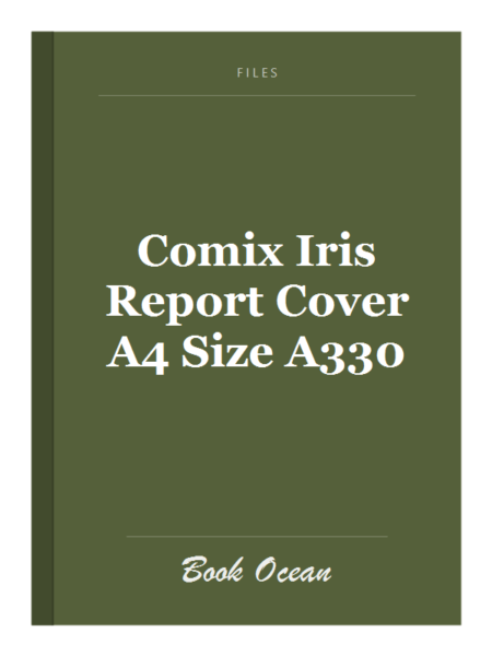 Comix Iris Report Cover A4 Size A330