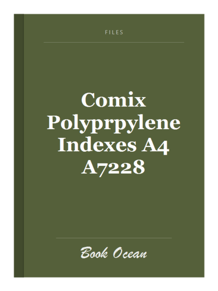 Comix Polyprpylene Indexes A4 A7228