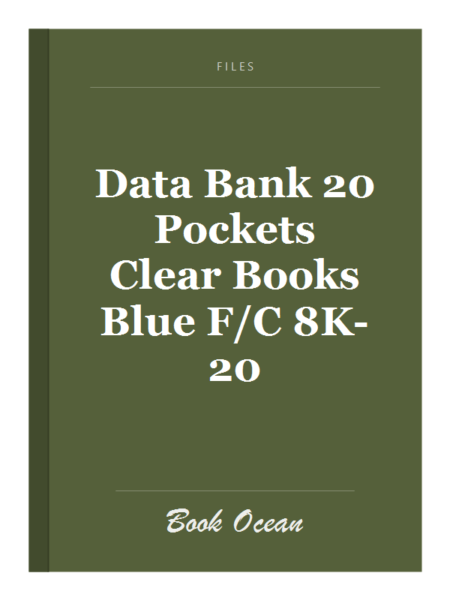 Data Bank 20 Pockets Clear Books Blue F/C 8K-20