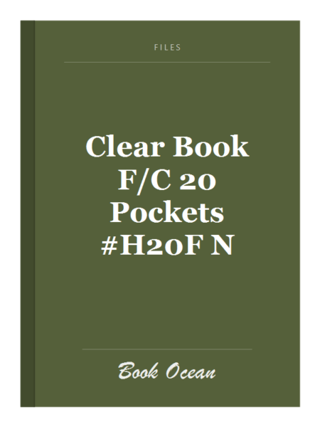 Clear Book F/C 20 Pockets #H20F N