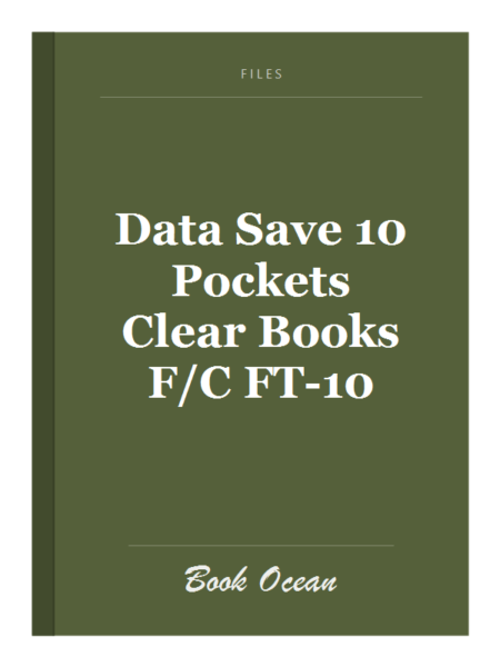Data Save 10 Pockets Clear Books F/C FT-10