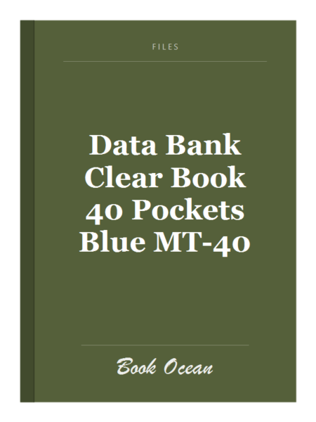 Data Bank Clear Book 40 Pockets Blue MT-40