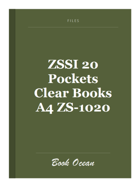 ZSSI 20 Pockets Clear Books A4 ZS-1020