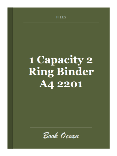 1 Capacity 2 Ring Binder A4 2201