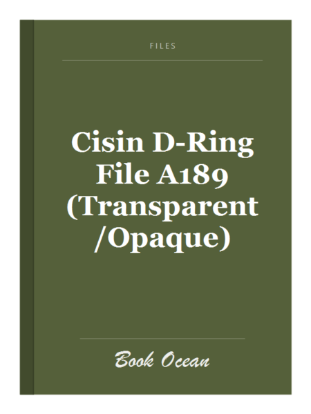 Cisin D-Ring File A189 (Transparent/Opaque)