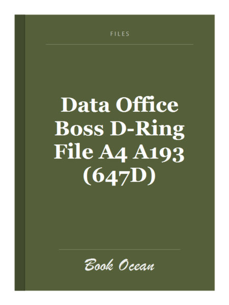 Data Office Boss D-Ring File A4 A193(647D)
