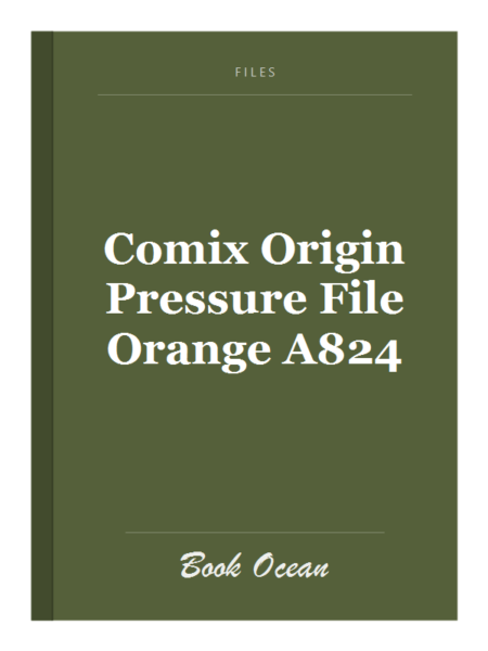 Comix Origin Pressure File Orange A824