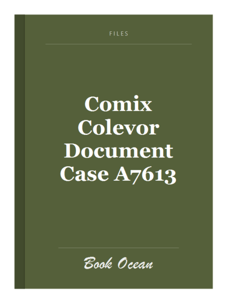 Comix Colevor Document Case A7613