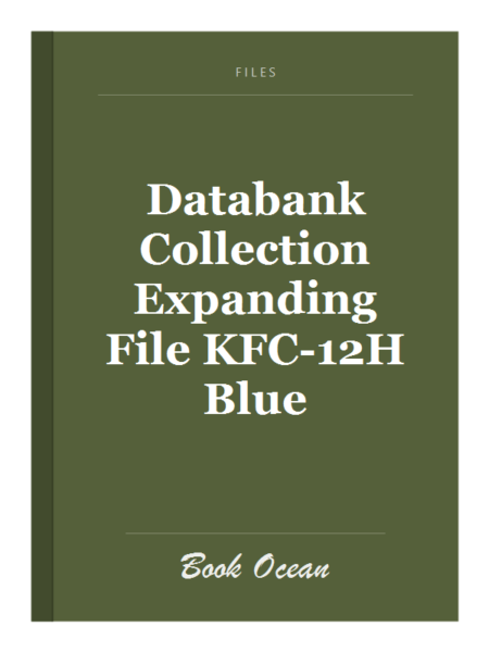 Databank Collection Expanding File KFC-12H Blue