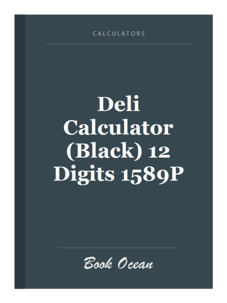 Deli Calculator (Black) 12 Digits 1589P