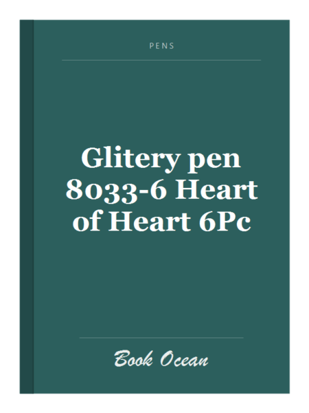 Glitery pen 8033-6 Heart of Heart 6Pc