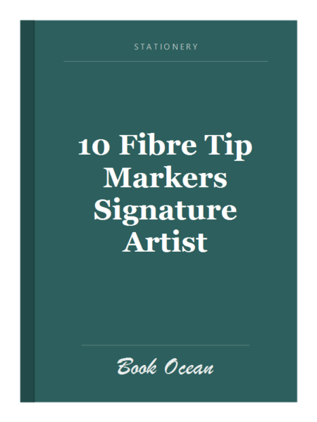 10 Fibre Tip Markers Signature Artist