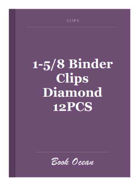 1-5/8 Binder Clips Diamond 12PCS