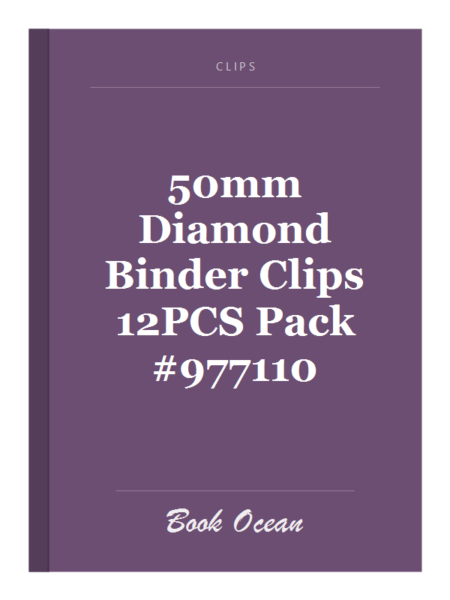 50mm Diamond Binder Clips 12PCS Pack #977110