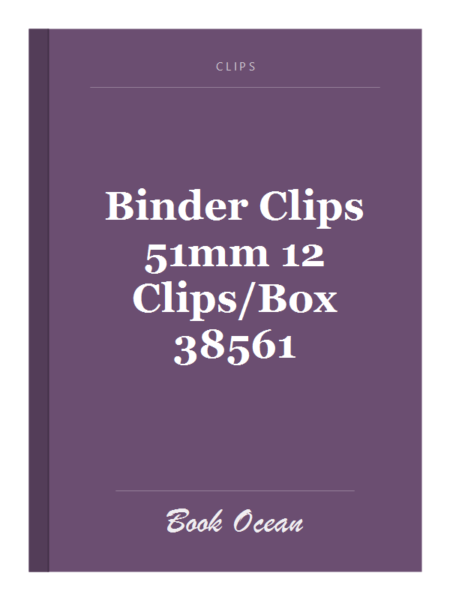 Binder Clips 51mm 12 Clips/Box 38561