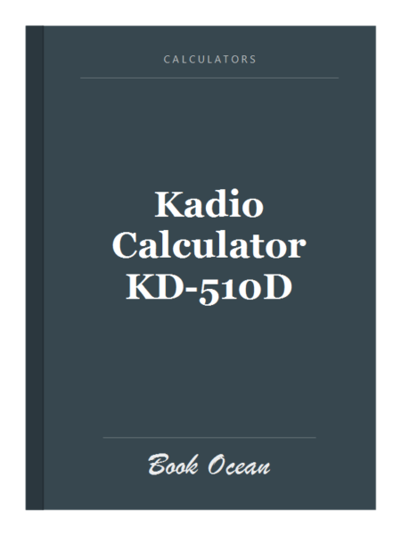 Kadio Calculator KD-510D