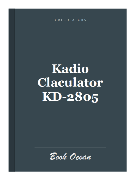Kadio Claculator KD-2805