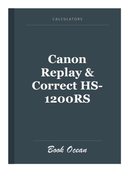 Canon Replay & Correct HS-1200RS