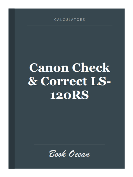 Canon Check & Correct LS-120RS