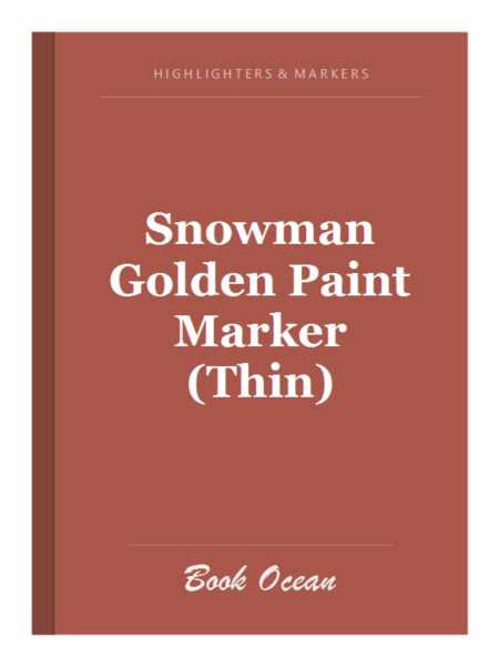 Snowman Golden Paint Marker (Thin)