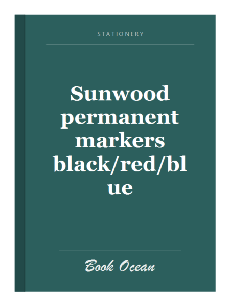 Sunwood permanent markers black/red/blue