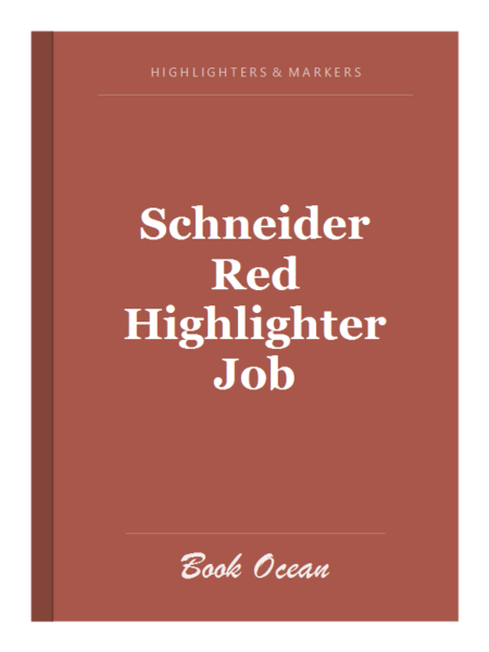 Schneider Red Highlighter Job