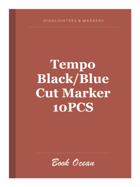Tempo Black/Blue Cut Marker 10PCS