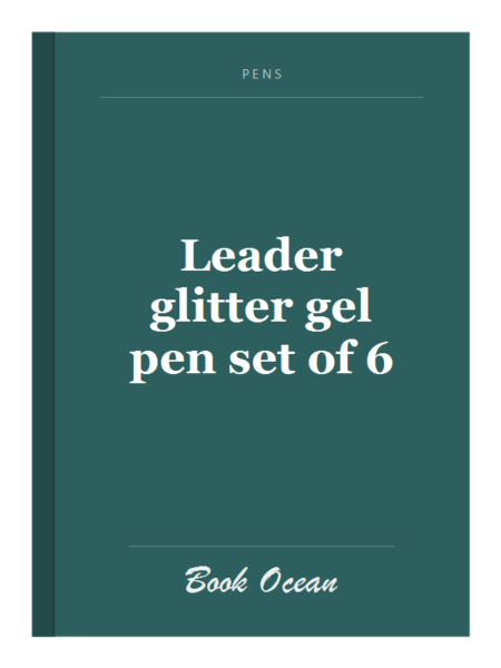 Leader glitter gel pen set of 6
