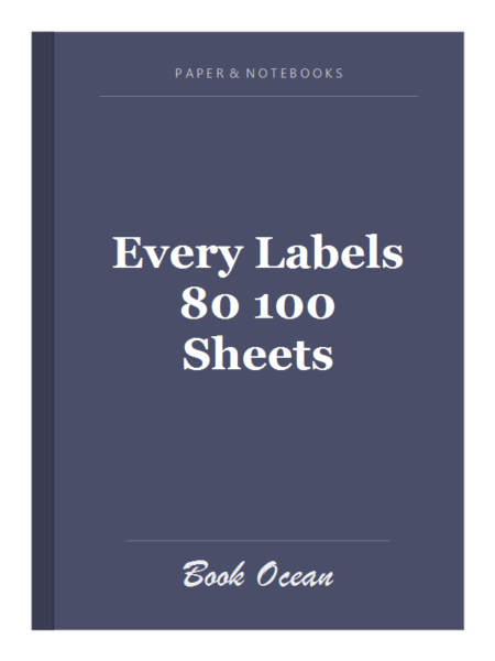 Every Labels 80 100 Sheets