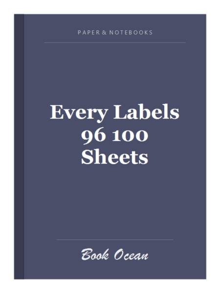 Every Labels 96 100 Sheets