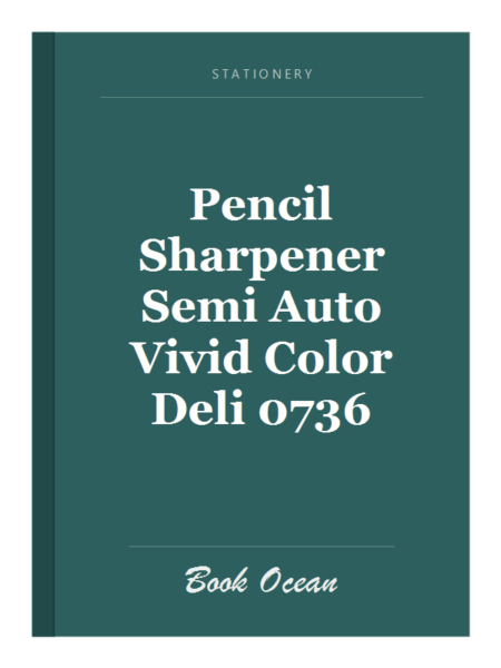 Pencil Sharpener Semi Auto Vivid Color Deli 0736