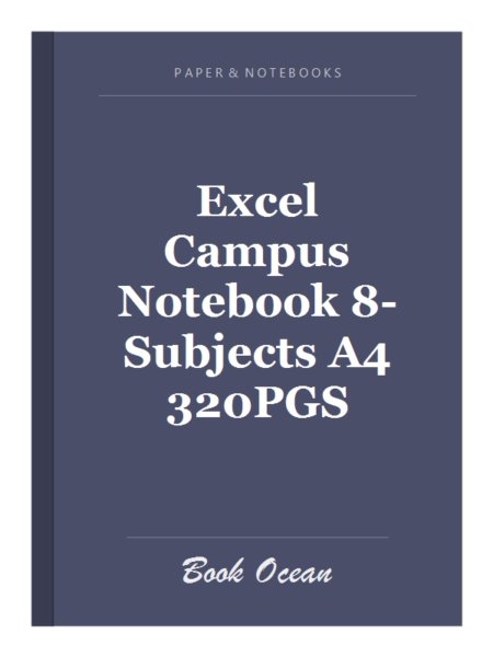 Excel Campus Notebook 8-Subjects A4 320PGS