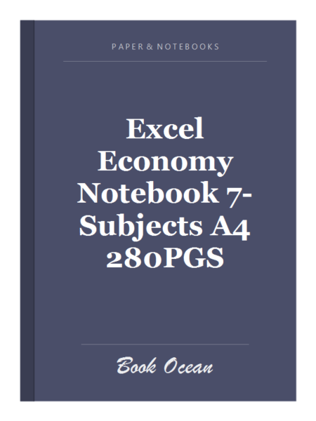 Excel Economy Notebook 7-Subjects A4 280PGS