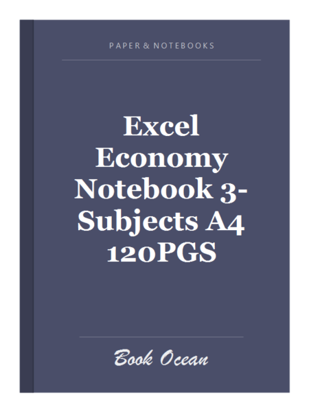 Excel Economy Notebook 3-Subjects A4 120PGS