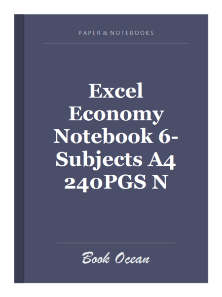 Excel Economy Notebook 6-Subjects A4 240PGS N