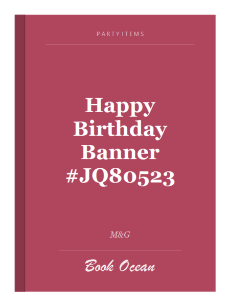 Happy Birthday Banner #JQ80523
