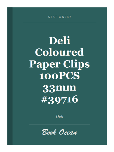 Deli Coloured Paper Clips 100PCS 33mm #39716