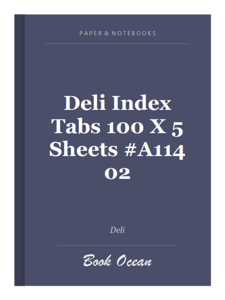 Deli Index Tabs 100 X 5 Sheets #A114 02