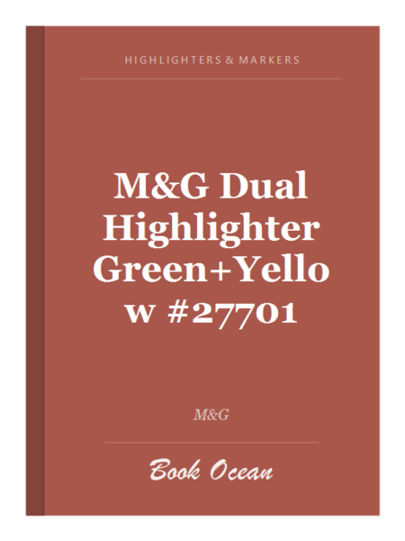 M&G Dual Highlighter Green+Yellow #27701