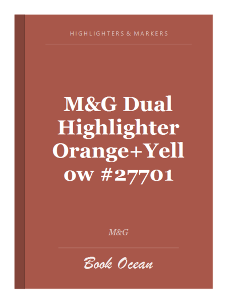 M&G Dual Highlighter Orange+Yellow #27701