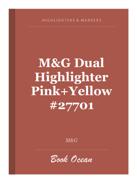 M&G Dual Highlighter Pink+Yellow #27701
