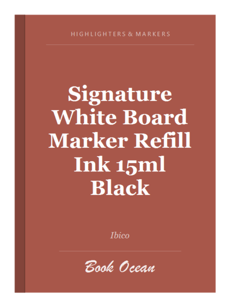 Signature White Board Marker Refill Ink 15ml Black