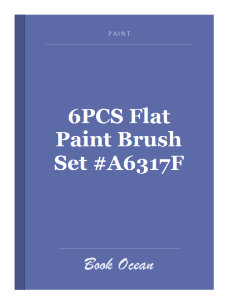 6PCS Flat Paint Brush Set #A6317F