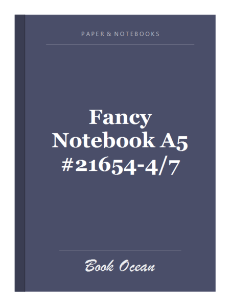 Fancy Notebook A5 #21654-4/7