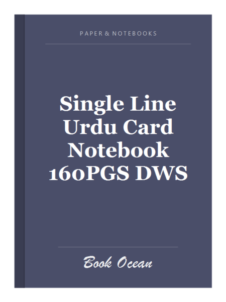 Single Line Urdu Card Notebook 160PGS DWS