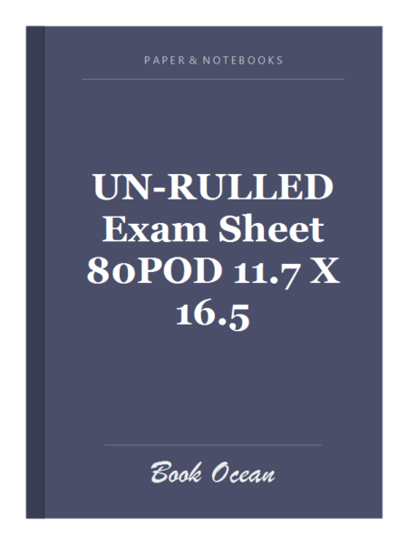 UN-RULLED Exam Sheet 80POD 11.7 X 16.5