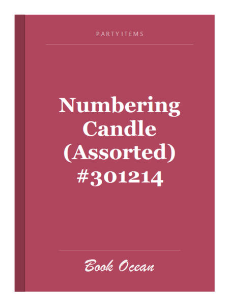 Numbering Candle (Assorted) #301214