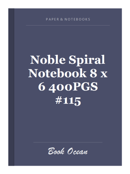 Noble Spiral Notebook 8 x 6 400PGS #115