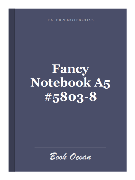 Fancy Notebook A5 #5803-8