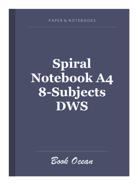 Spiral Notebook A4 8-Subjects DWS